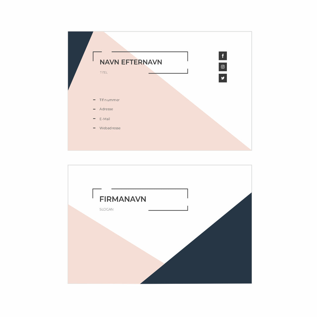 Visitkort │ Standard (8,5 x 5,5 cm) - VS06