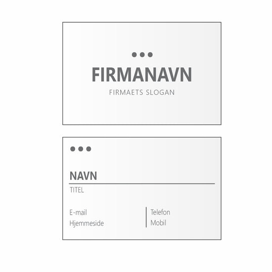 Visitkort │ Standard (8,5 x 5,5 cm)