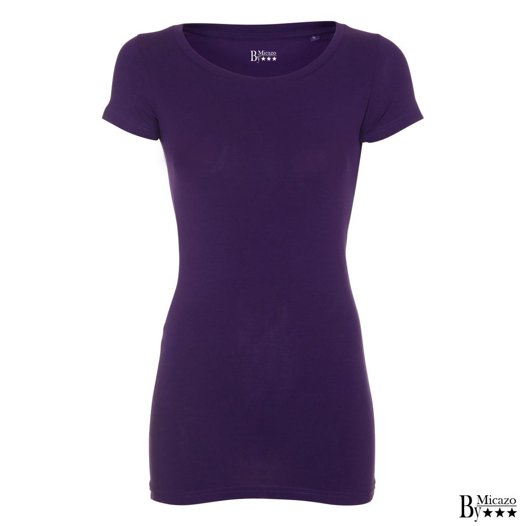 Dame t-shirt "Long" - Lilla