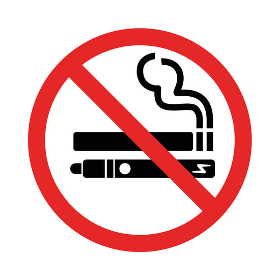 Rygning og vaping Forbudt
