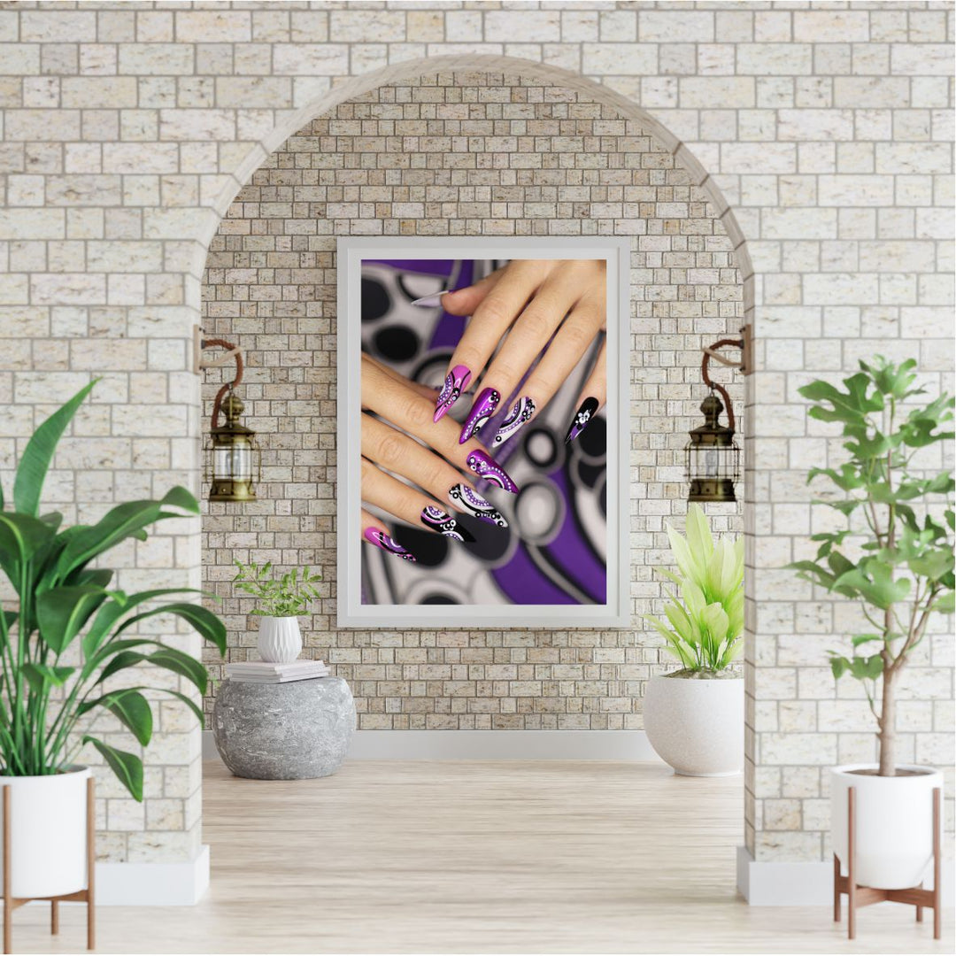 Purple Nailart