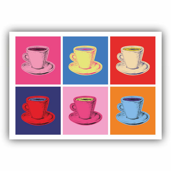 Kaffe kunst i farver