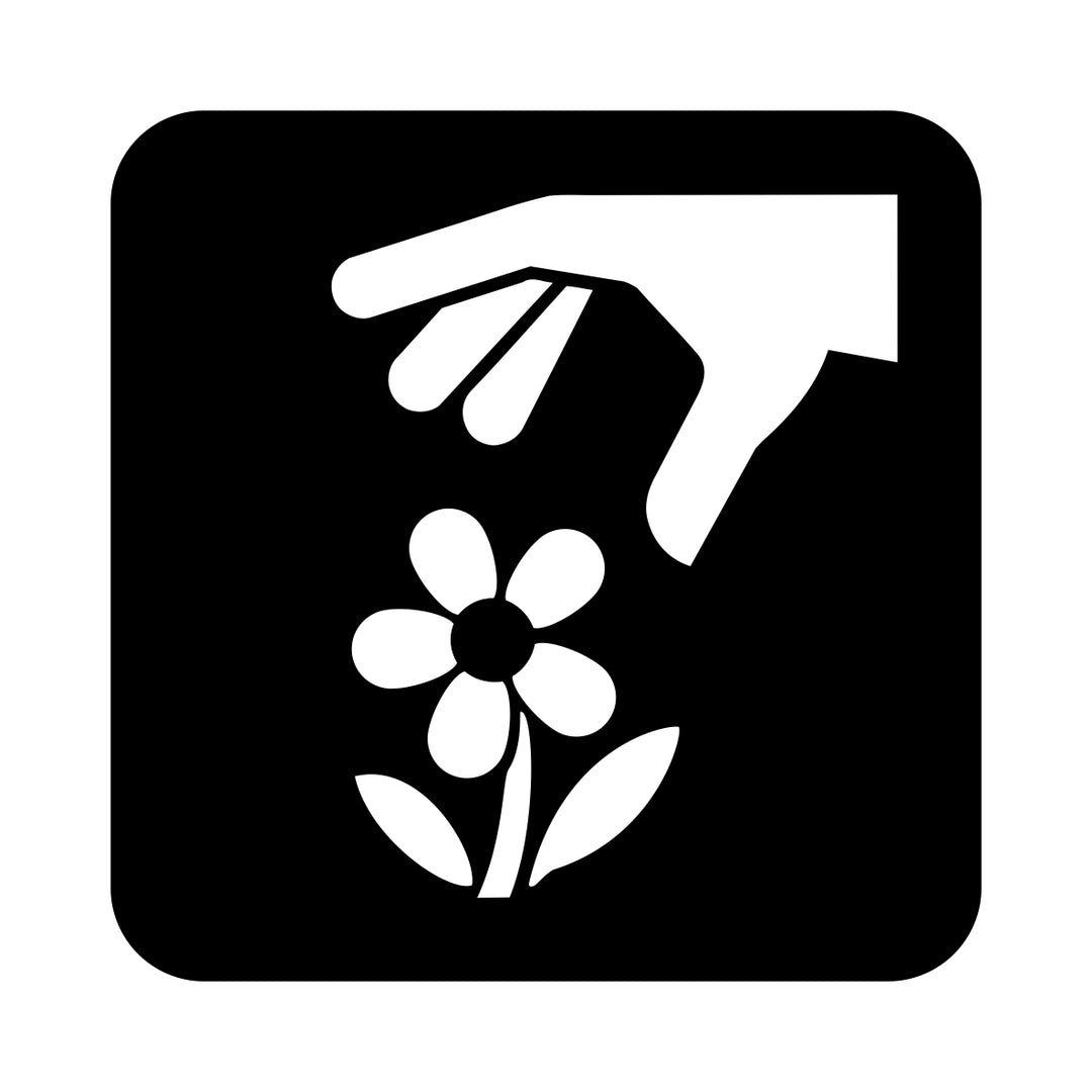 Blomsterpluk - vandret