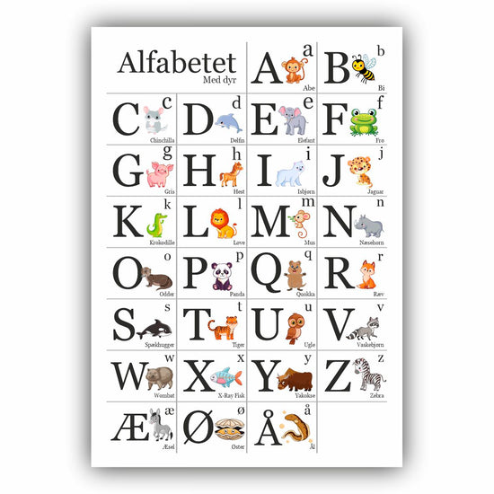 Alfabetet med dyr
