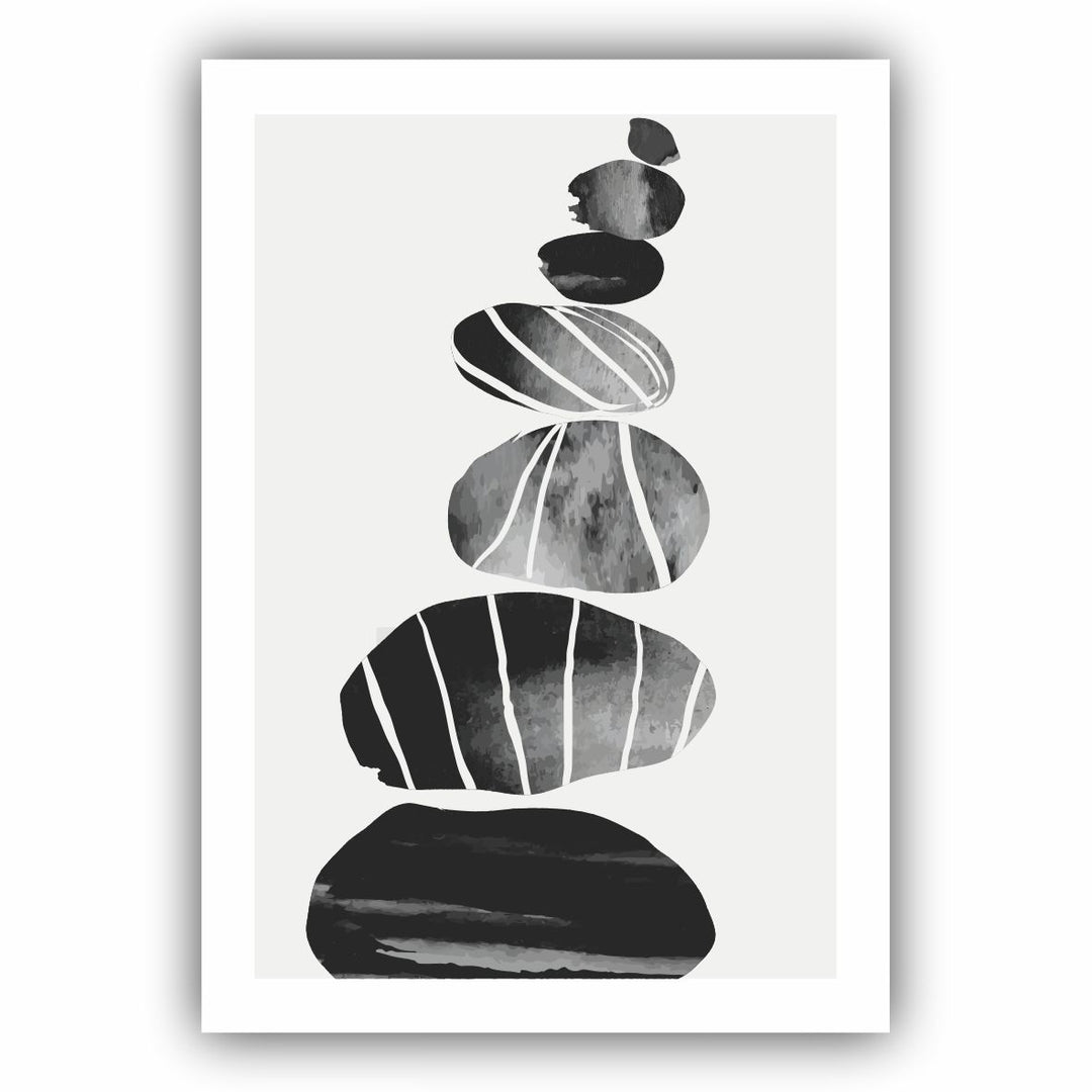 Abstract watercolor and line art
