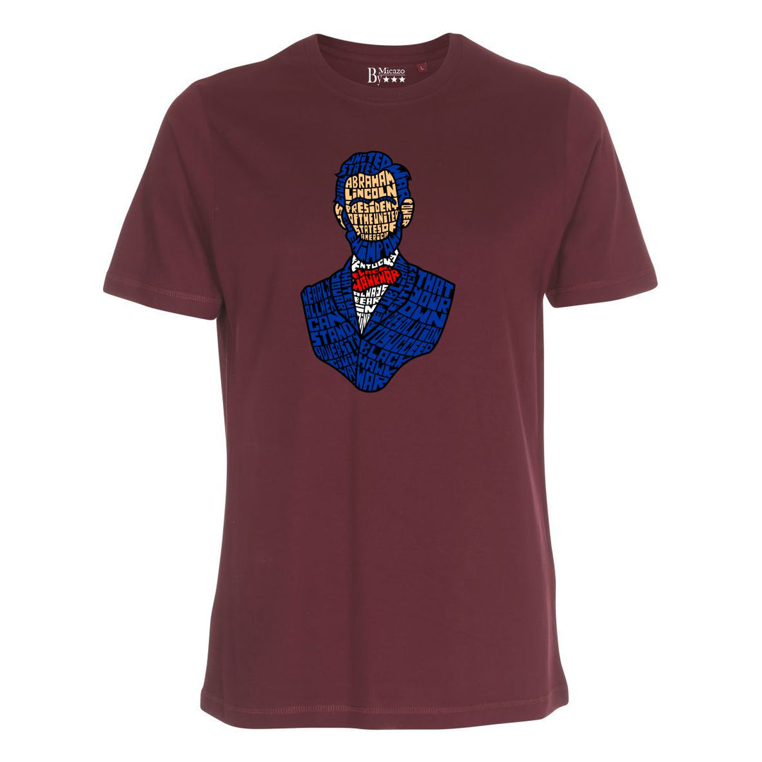 T-shirt med calligram af berømthed.. Fås i flere farver...
