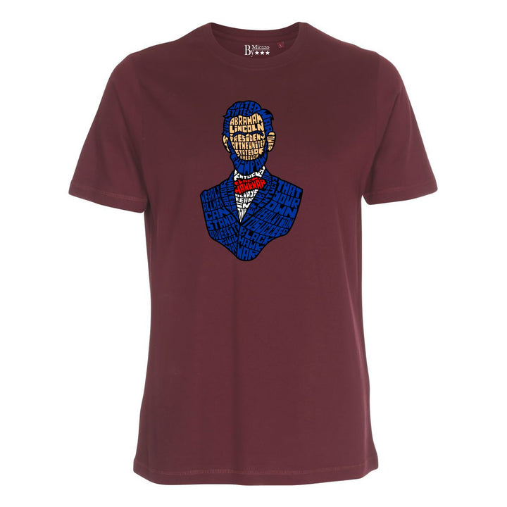 T-shirt med calligram af berømthed.. Fås i flere farver...