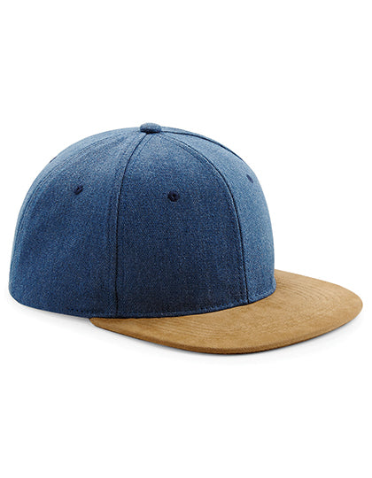 Suede peak cap