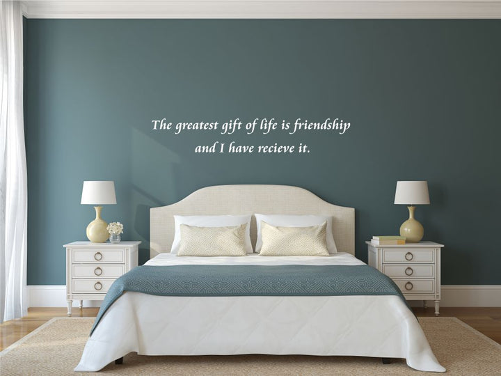 Greatest gift is friendship...