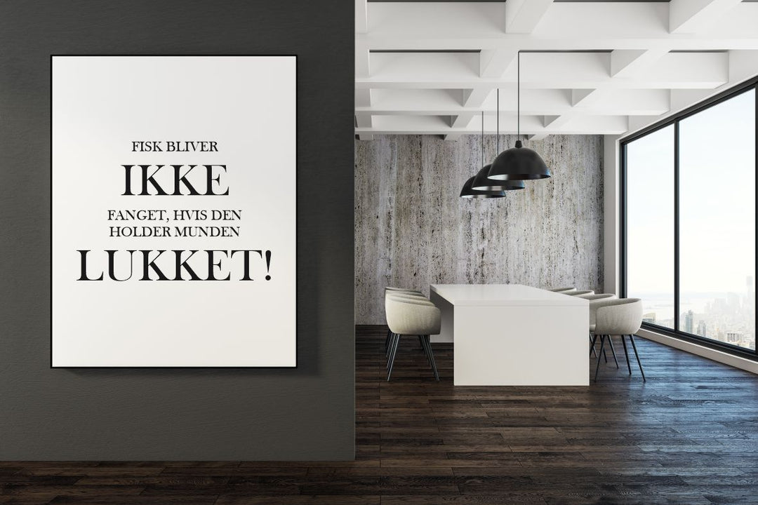 Fisk bliver ikke fanget...