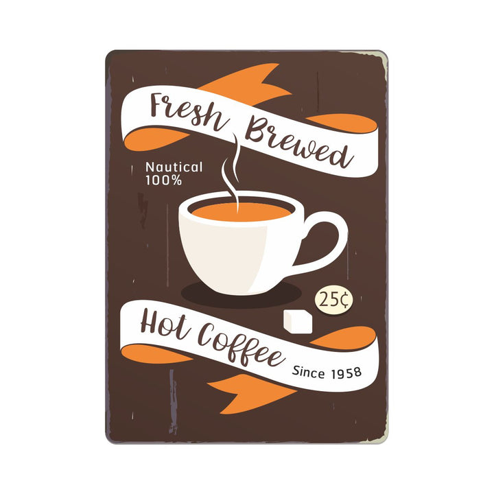 Fresh brewed hot coffee