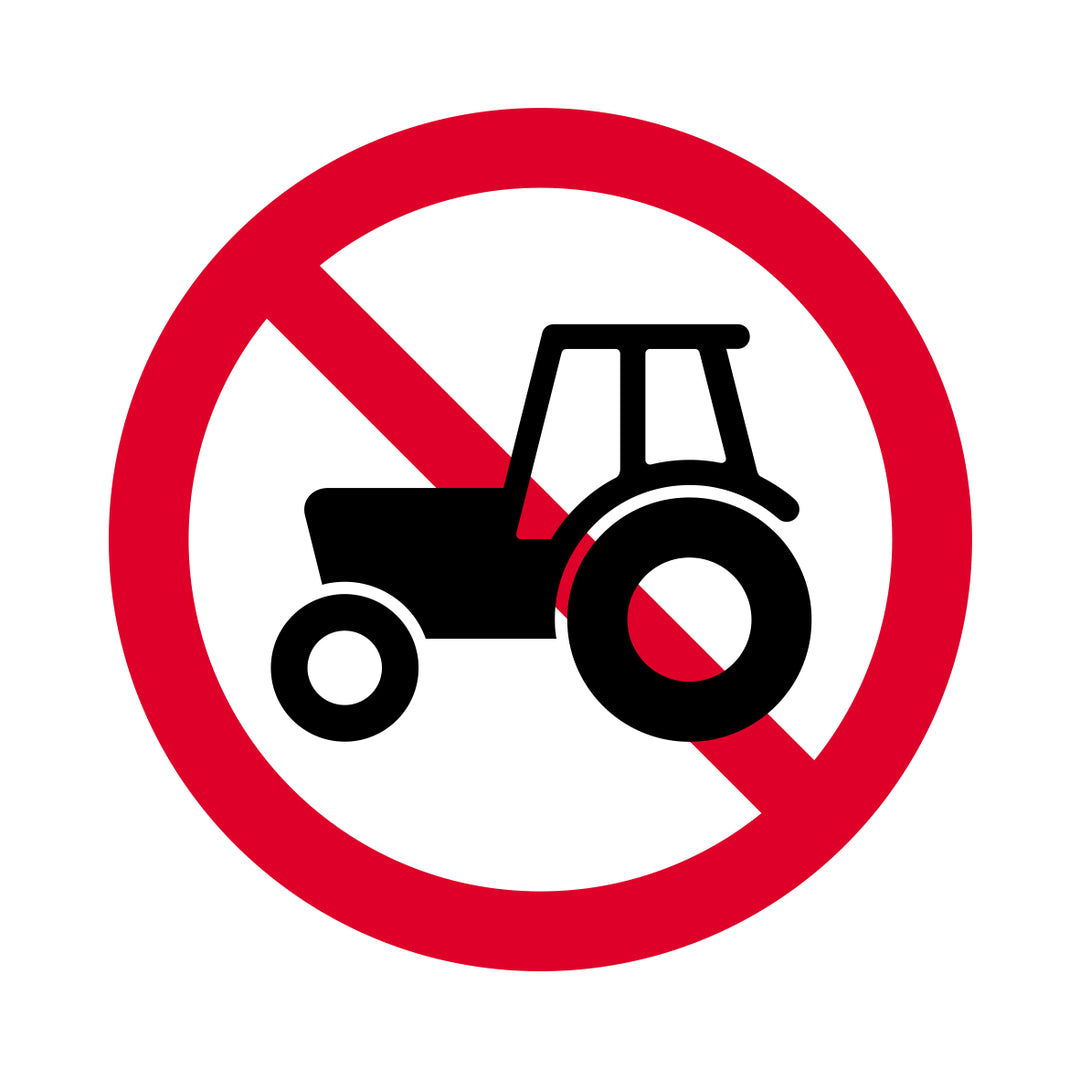 Traktor forbudt