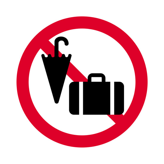 Håndbagage forbudt