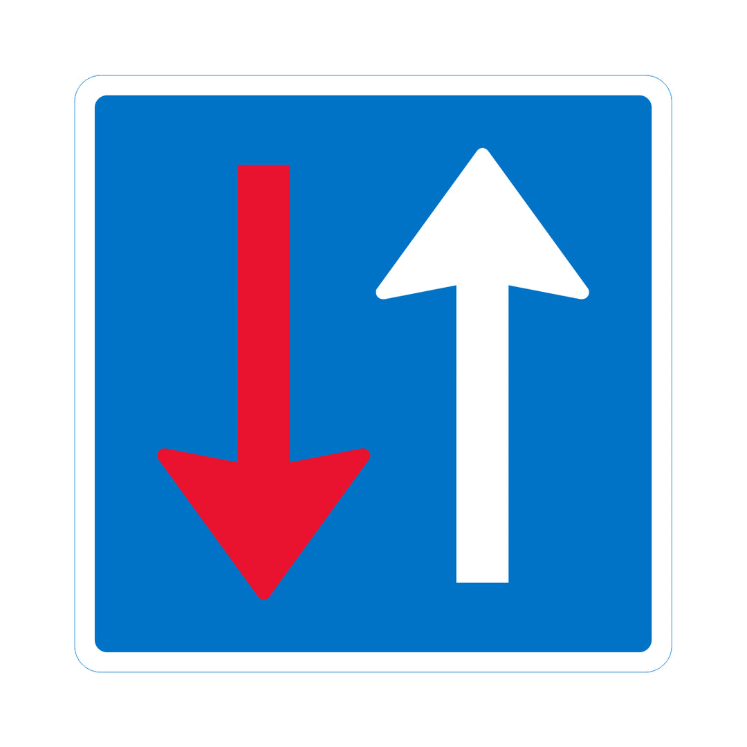 Modkørende stopper