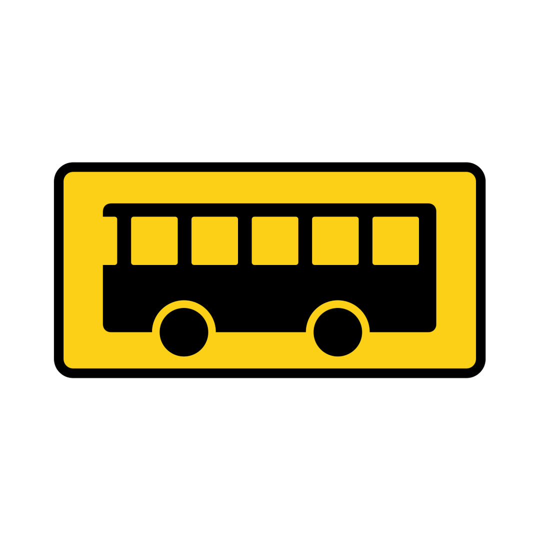 Busstop gul