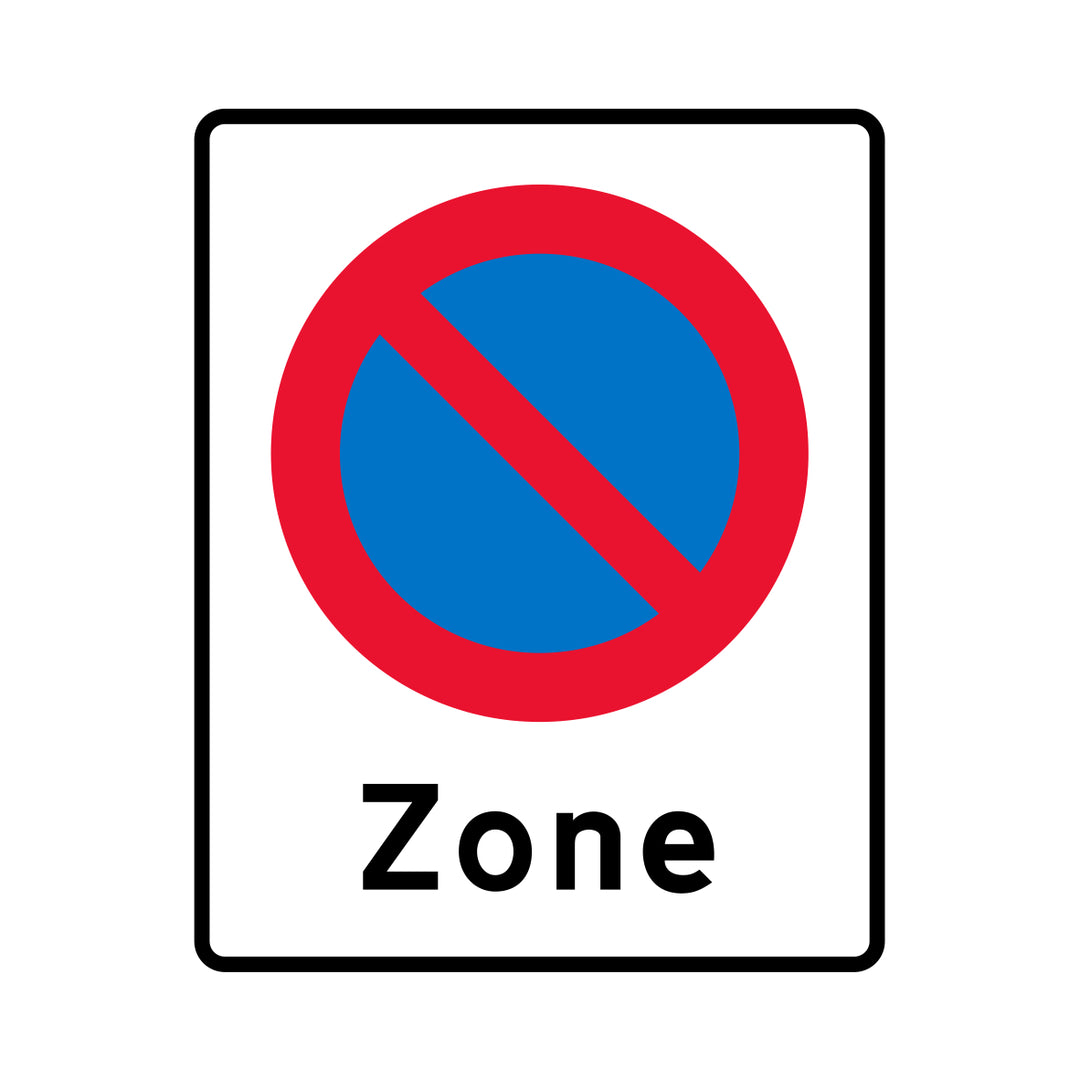 Zone parkering forbudt