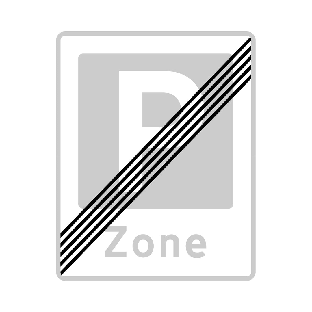 Zone parkering ophør