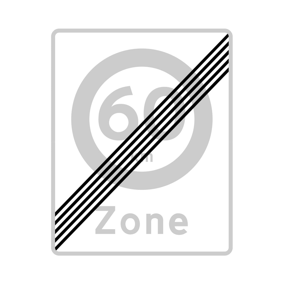 Zone 60km ophør