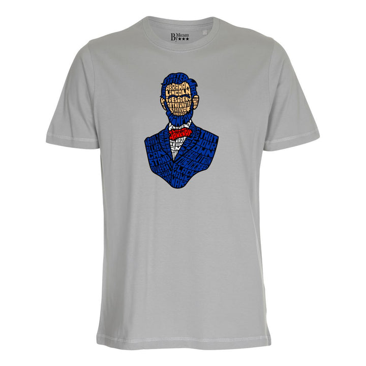 T-shirt med calligram af berømthed.. Fås i flere farver...