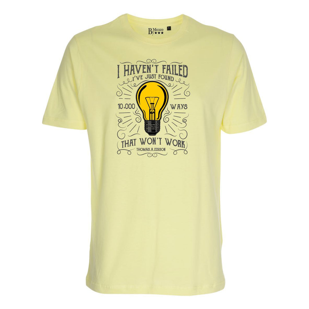 I haven't failed, I've just found 10.000 ways... Fås i flere farver...