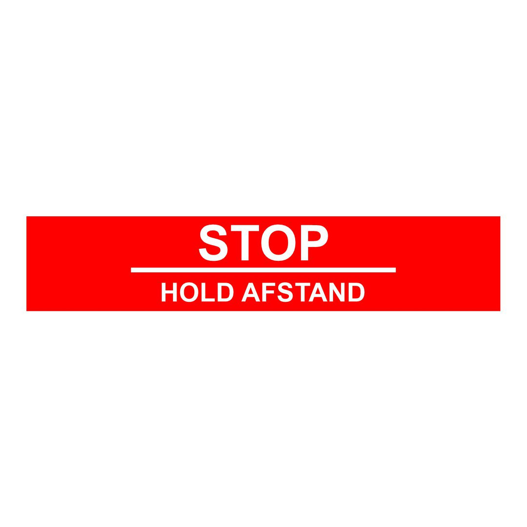 STOP - HOLD AFSTAND