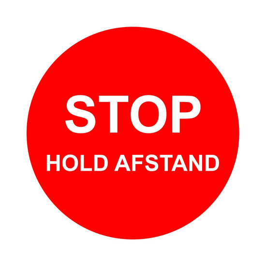 STOP - HOLD AFSTAND