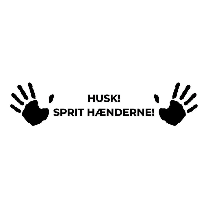 Sprit hænder!