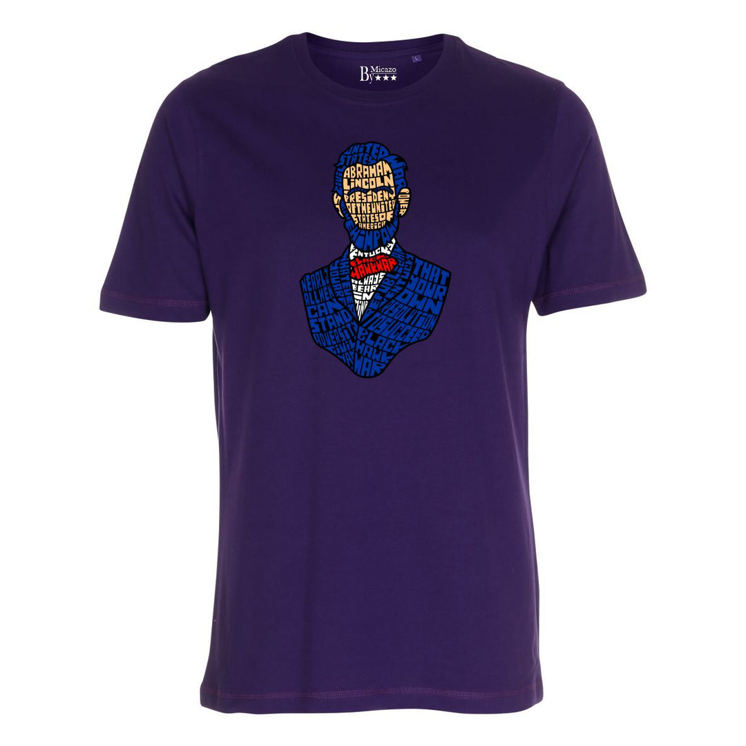 T-shirt med calligram af berømthed.. Fås i flere farver...
