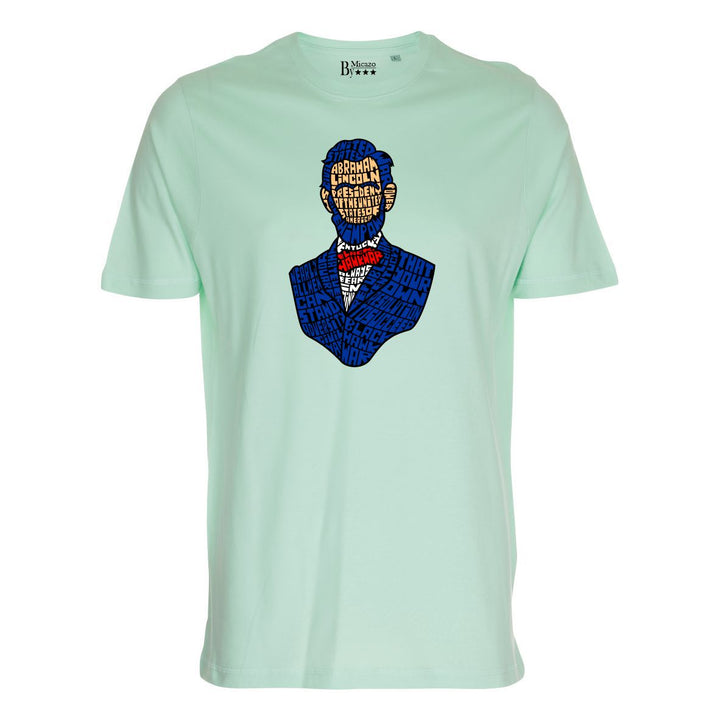 T-shirt med calligram af berømthed.. Fås i flere farver...