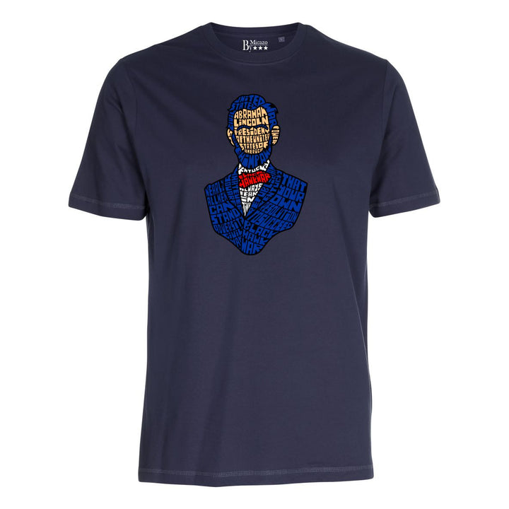T-shirt med calligram af berømthed.. Fås i flere farver...