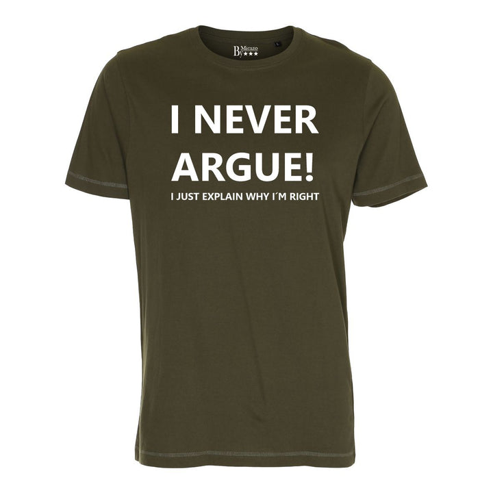 I never argue, I just explain why i'm right... Fås i flere farver...