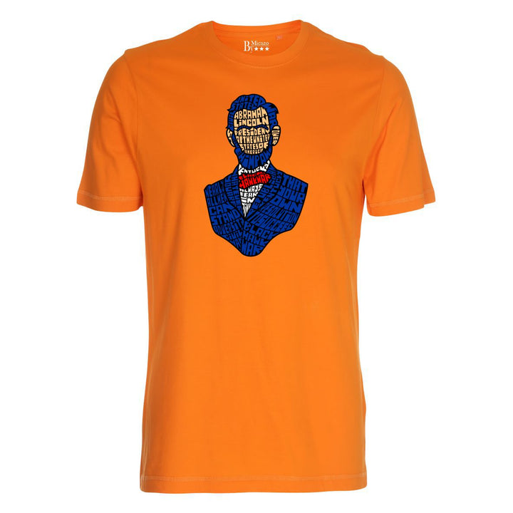 T-shirt med calligram af berømthed.. Fås i flere farver...