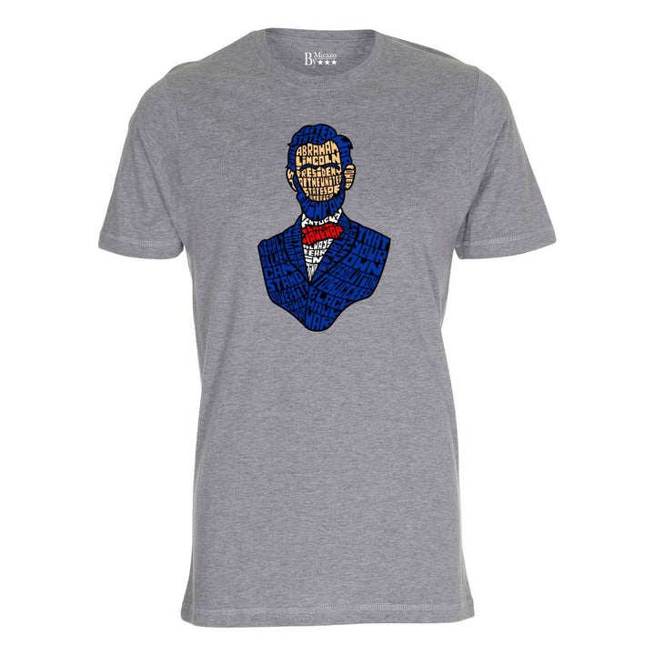 T-shirt med calligram af berømthed.. Fås i flere farver...