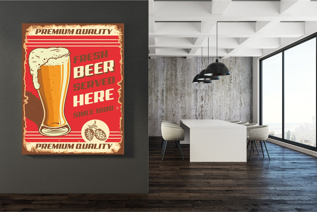 Fresh Beer Served Here