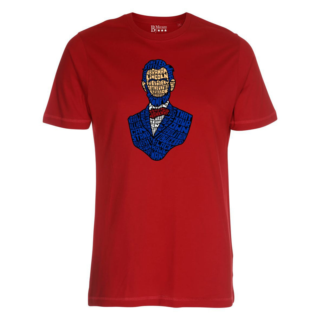 T-shirt med calligram af berømthed.. Fås i flere farver...