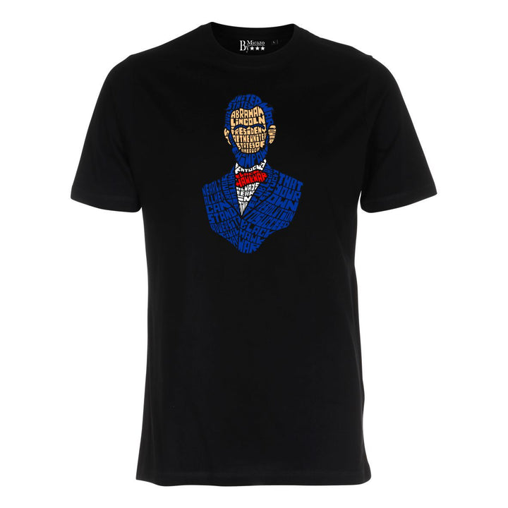 T-shirt med calligram af berømthed.. Fås i flere farver...
