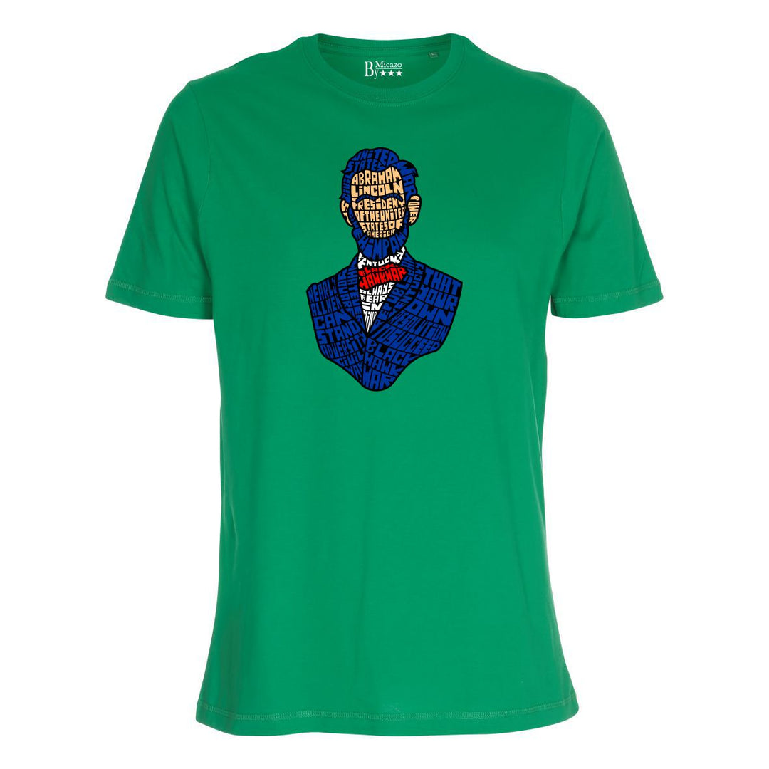 T-shirt med calligram af berømthed.. Fås i flere farver...