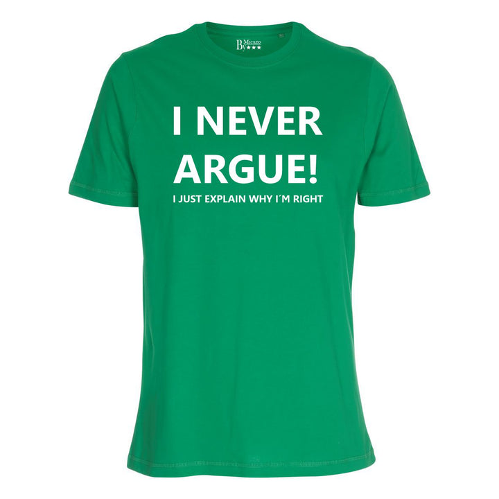 I never argue, I just explain why i'm right... Fås i flere farver...