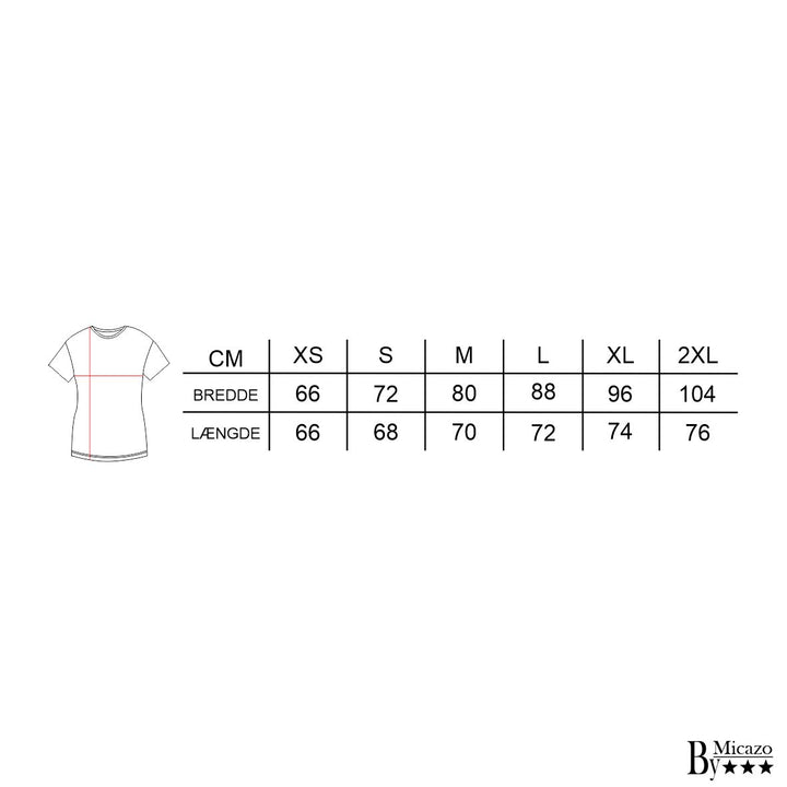Dame t-shirt "Long" - Hvid