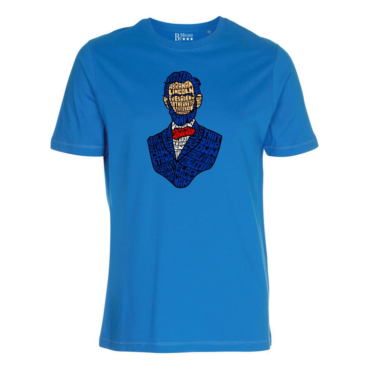 T-shirt med calligram af berømthed.. Fås i flere farver...